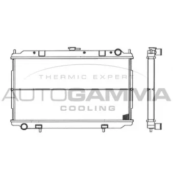 Radiateur, refroidissement du moteur AUTOGAMMA 103050