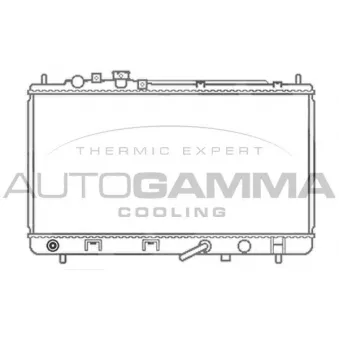 Radiateur, refroidissement du moteur AUTOGAMMA 103057