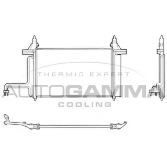 Condenseur, climatisation AUTOGAMMA 103060