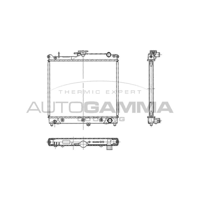Radiateur, refroidissement du moteur AUTOGAMMA 103064