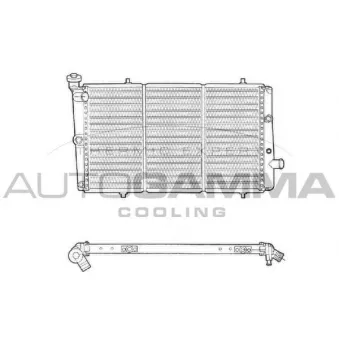 Radiateur, refroidissement du moteur AUTOGAMMA 103065