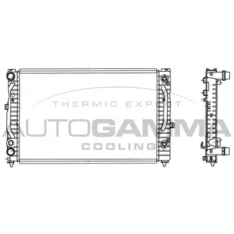 Radiateur, refroidissement du moteur AUTOGAMMA 103067