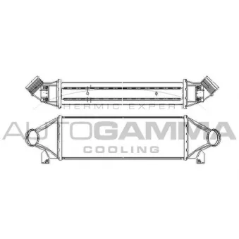 Intercooler, échangeur AUTOGAMMA 103098