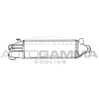 Intercooler, échangeur AUTOGAMMA 103099