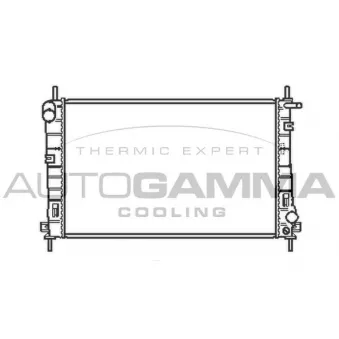 Radiateur, refroidissement du moteur AUTOGAMMA 103101