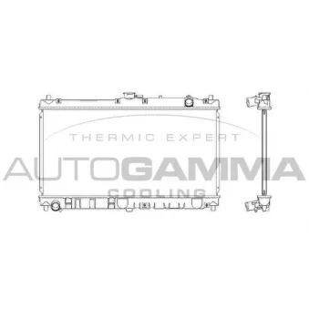 Radiateur, refroidissement du moteur AUTOGAMMA 103152