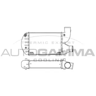 Intercooler, échangeur AUTOGAMMA 103156