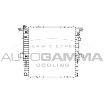 Radiateur, refroidissement du moteur AUTOGAMMA 103159