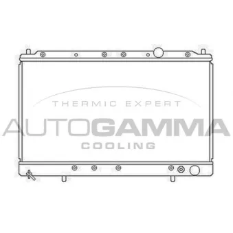 Radiateur, refroidissement du moteur AUTOGAMMA 103162