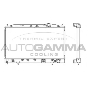Radiateur, refroidissement du moteur AUTOGAMMA 103163