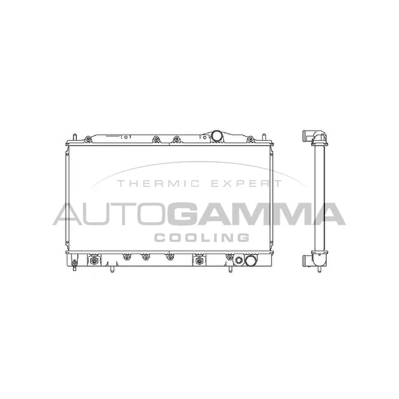 Radiateur, refroidissement du moteur AUTOGAMMA 103163