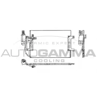Condenseur, climatisation AUTOGAMMA 103175