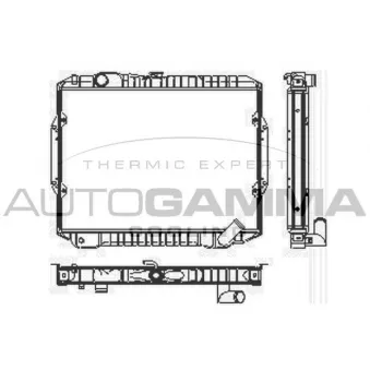 Radiateur, refroidissement du moteur AUTOGAMMA 103190