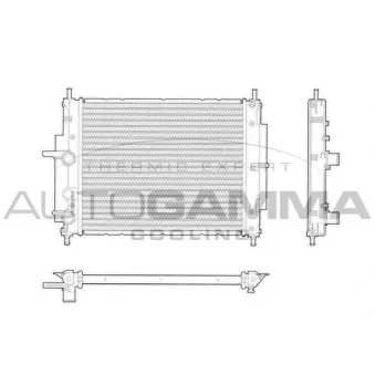 Radiateur, refroidissement du moteur AUTOGAMMA 103192