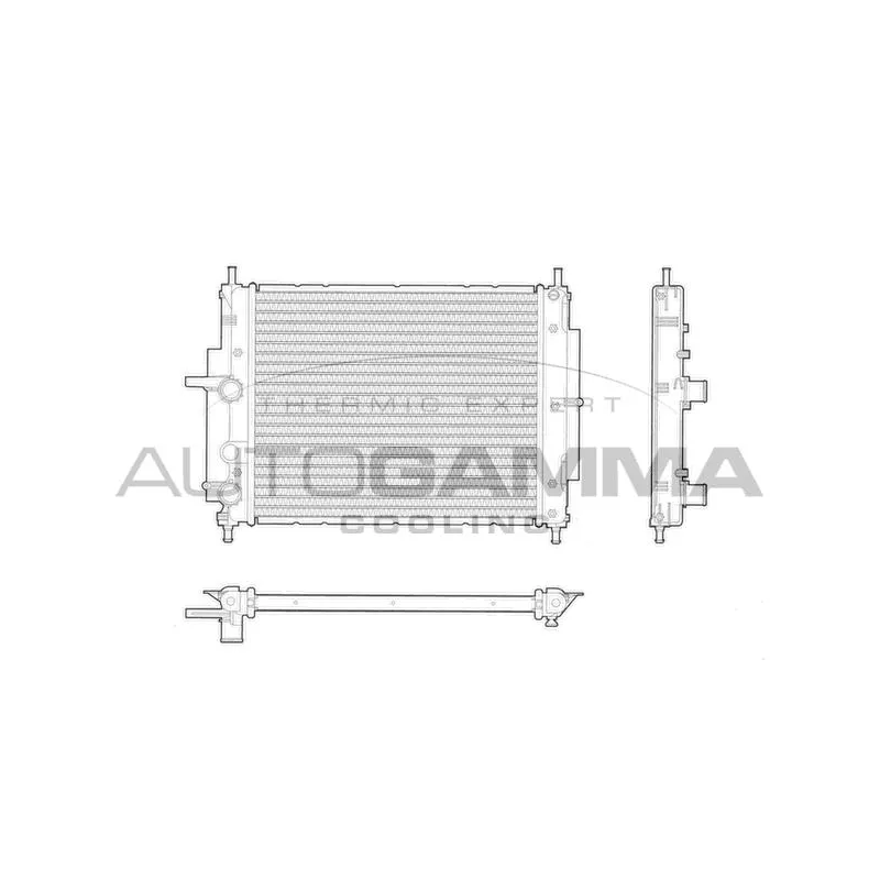Radiateur, refroidissement du moteur AUTOGAMMA 103192