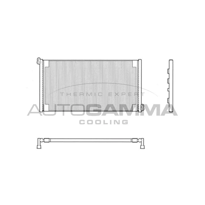 Condenseur, climatisation AUTOGAMMA 103194