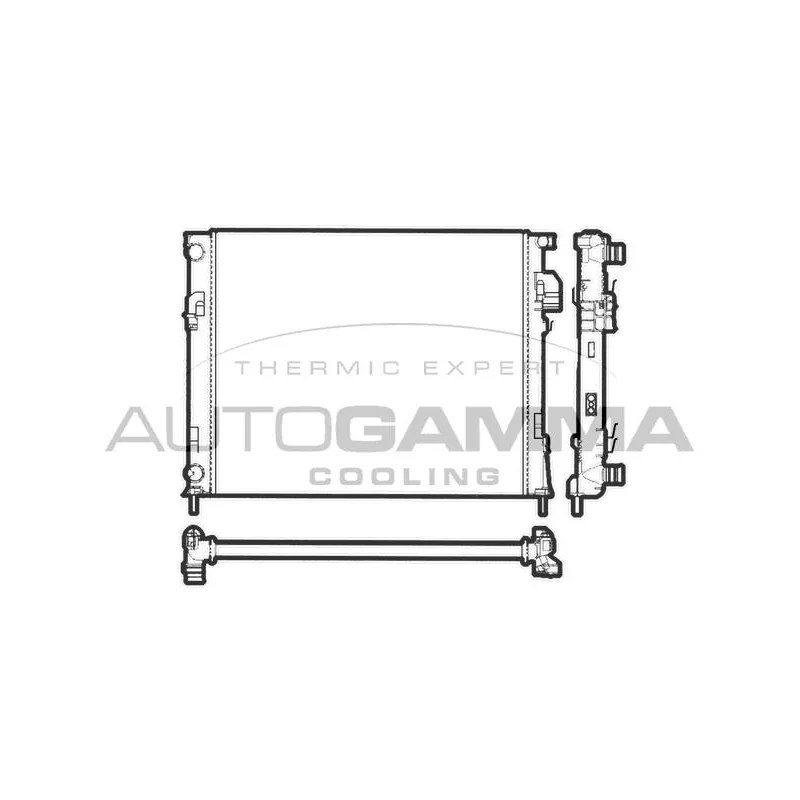Radiateur, refroidissement du moteur AUTOGAMMA 103195