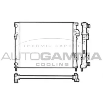 Radiateur, refroidissement du moteur AUTOGAMMA 103196