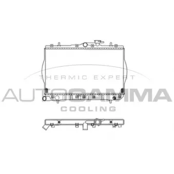Radiateur, refroidissement du moteur AUTOGAMMA 103212