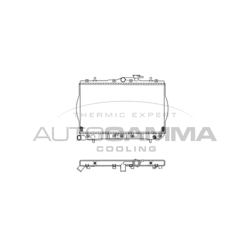 Radiateur, refroidissement du moteur AUTOGAMMA 103212