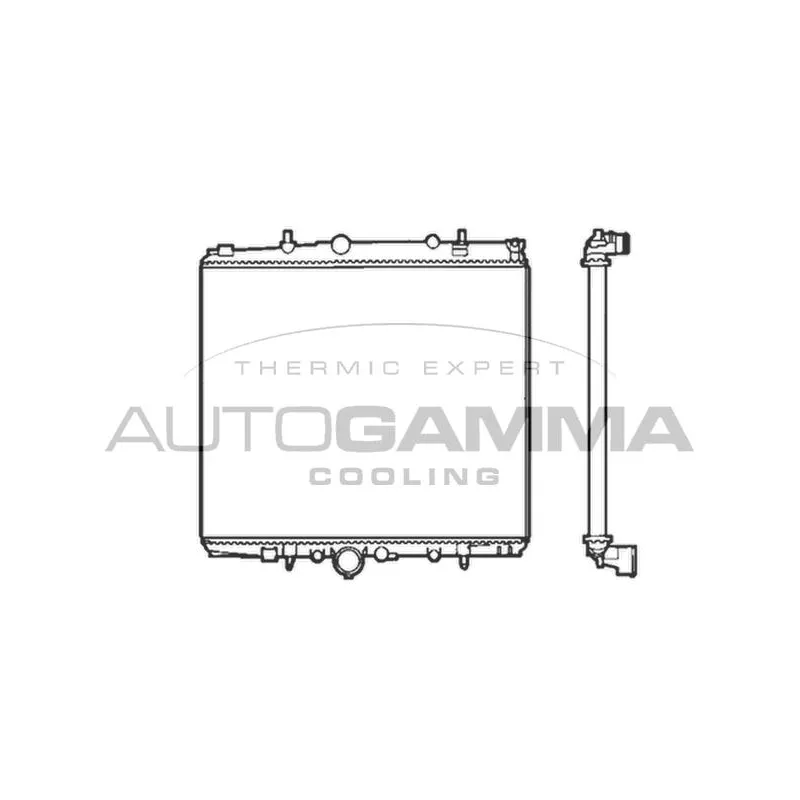 Radiateur, refroidissement du moteur AUTOGAMMA 103222