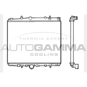 Radiateur, refroidissement du moteur AUTOGAMMA 103223