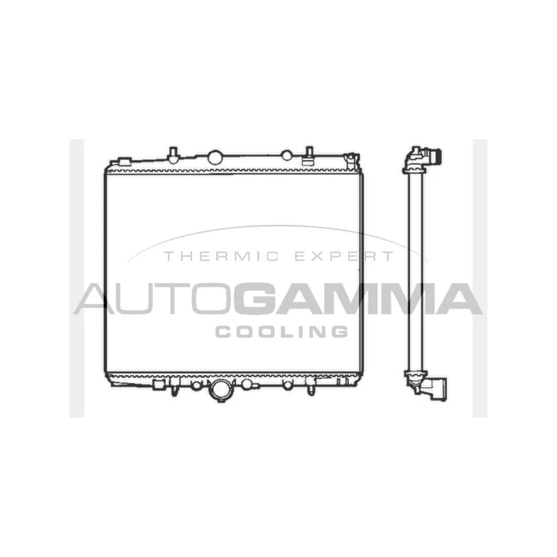Radiateur, refroidissement du moteur AUTOGAMMA 103223
