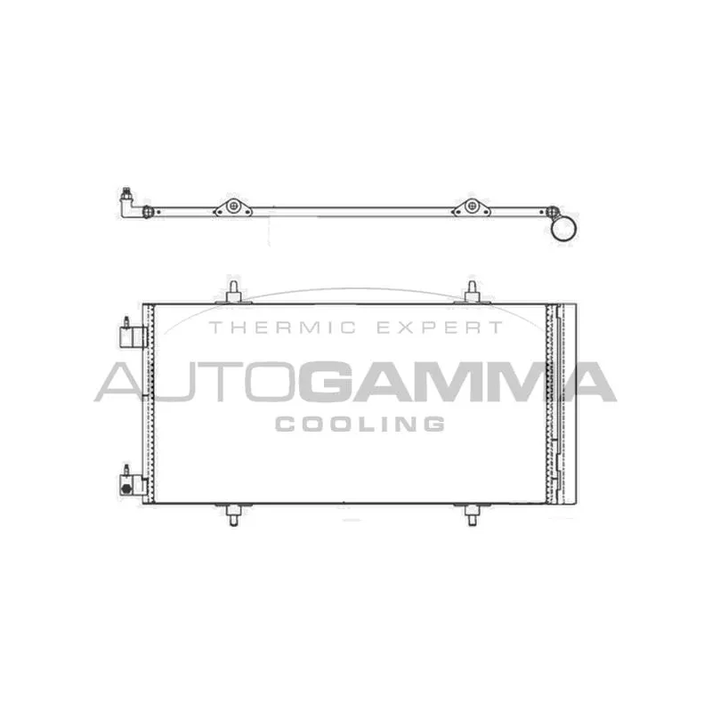 Condenseur, climatisation AUTOGAMMA 103226
