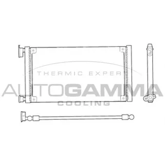 Condenseur, climatisation AUTOGAMMA 103233