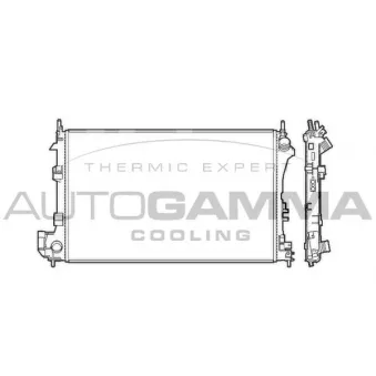 Radiateur, refroidissement du moteur AUTOGAMMA 103237