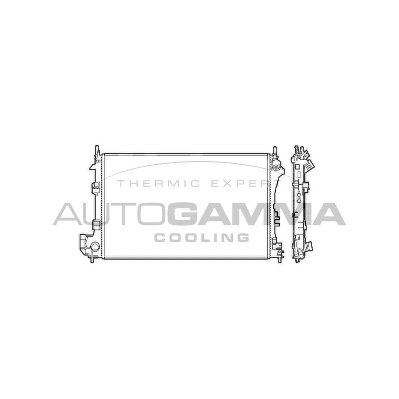 Radiateur, refroidissement du moteur AUTOGAMMA 103237