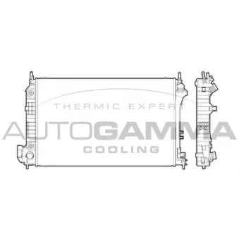 Radiateur, refroidissement du moteur AUTOGAMMA 103238