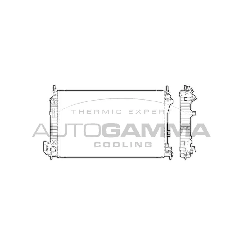 Radiateur, refroidissement du moteur AUTOGAMMA 103238
