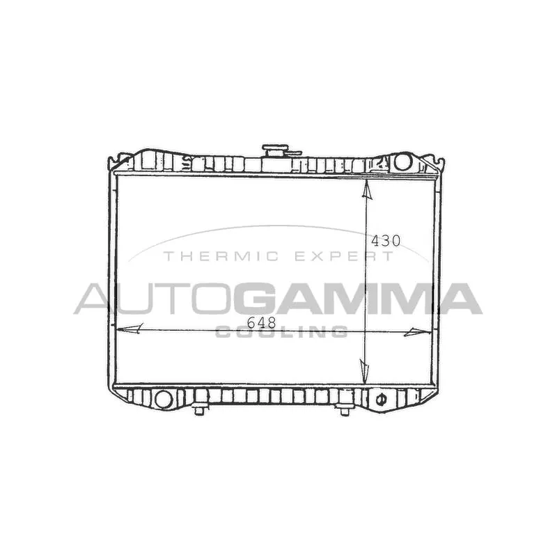 Radiateur, refroidissement du moteur AUTOGAMMA 103257