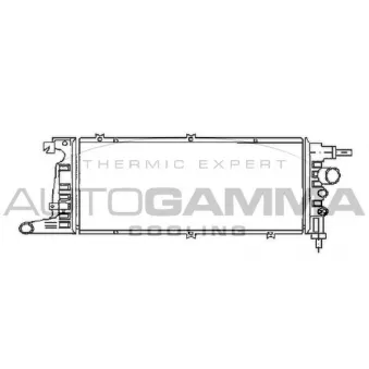 Radiateur, refroidissement du moteur AUTOGAMMA 103259