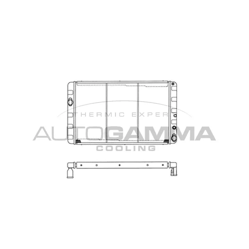 Radiateur, refroidissement du moteur AUTOGAMMA 103261