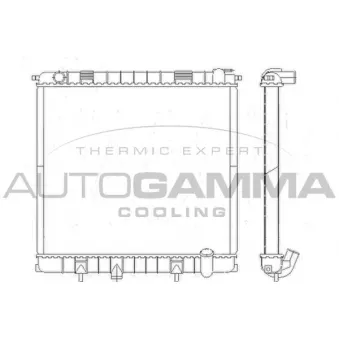 Radiateur, refroidissement du moteur AUTOGAMMA 103268