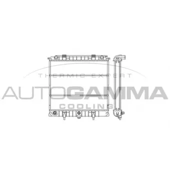 Radiateur, refroidissement du moteur AUTOGAMMA 103269