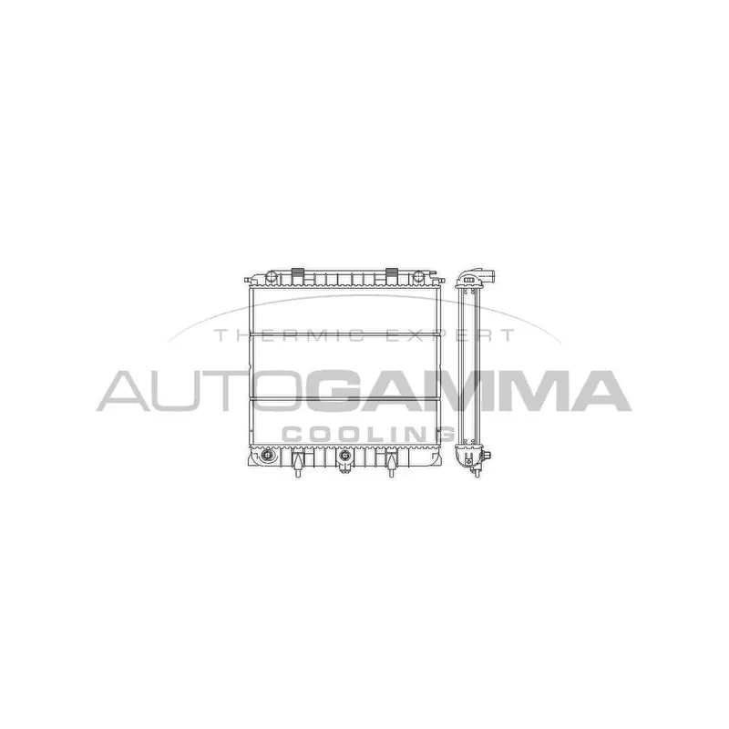 Radiateur, refroidissement du moteur AUTOGAMMA 103269