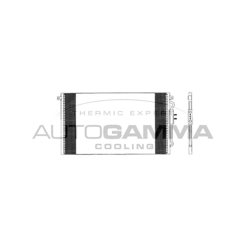 Condenseur, climatisation AUTOGAMMA 103300