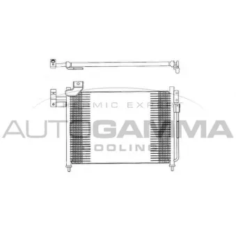 Condenseur, climatisation AUTOGAMMA 103314