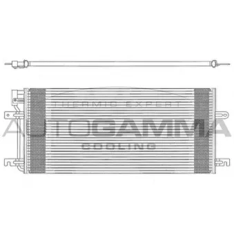 Condenseur, climatisation AUTOGAMMA 103321