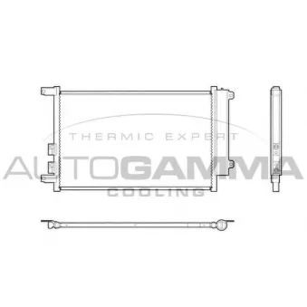 Condenseur, climatisation AUTOGAMMA 103327