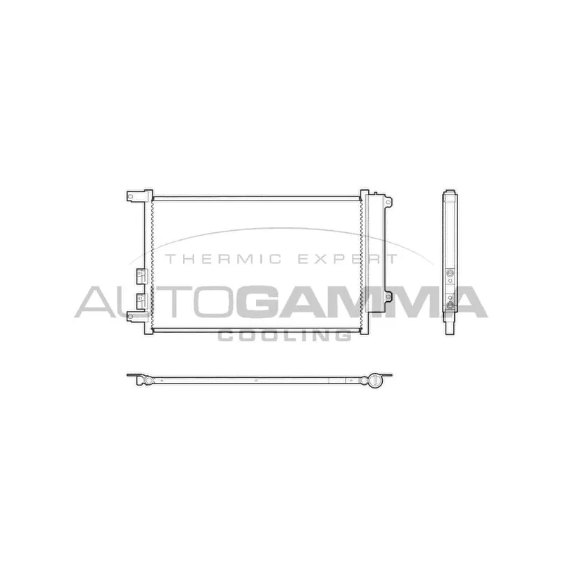 Condenseur, climatisation AUTOGAMMA 103327