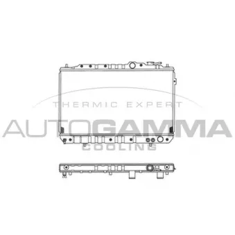 Radiateur, refroidissement du moteur AUTOGAMMA 103330