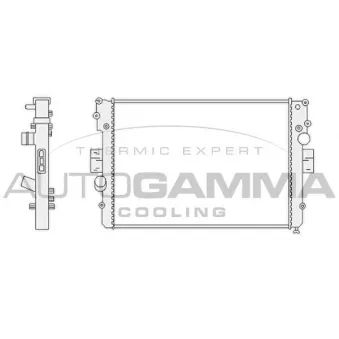 Radiateur, refroidissement du moteur AUTOGAMMA 103332