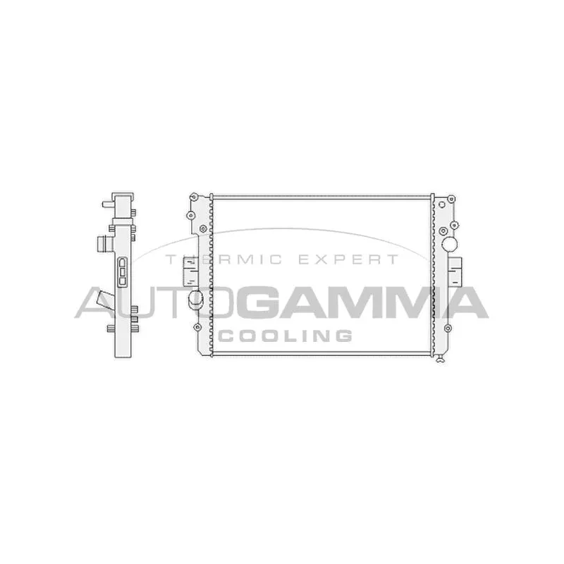 Radiateur, refroidissement du moteur AUTOGAMMA 103332