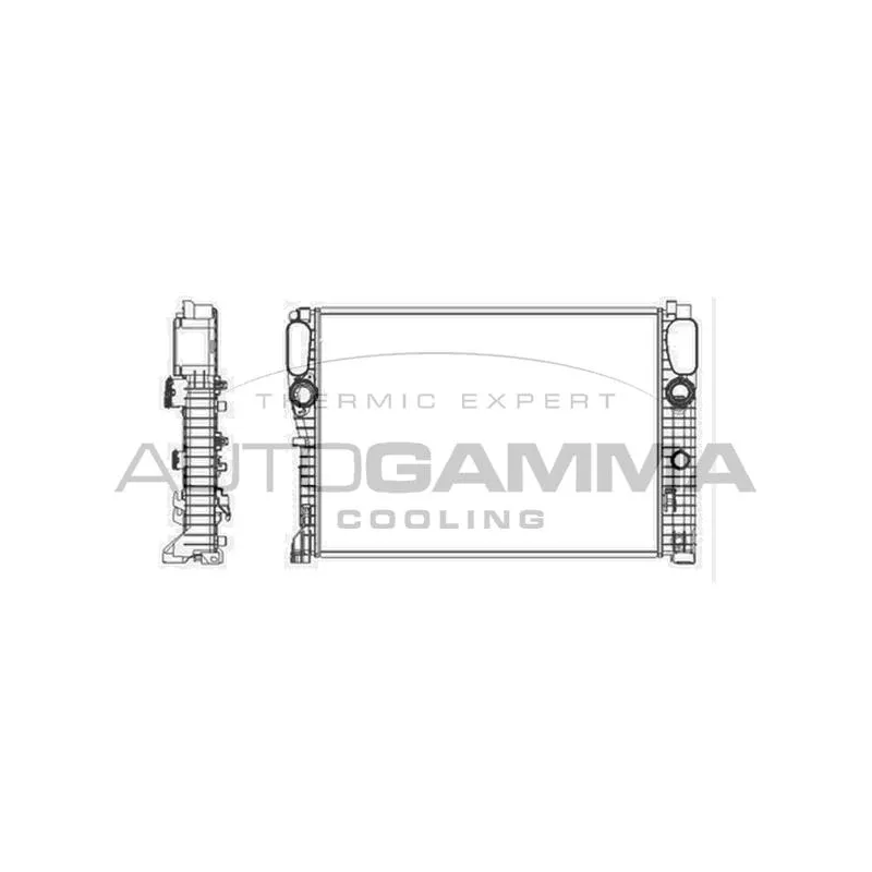 Radiateur, refroidissement du moteur AUTOGAMMA 103338
