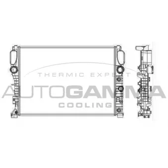 Radiateur, refroidissement du moteur AUTOGAMMA 103339