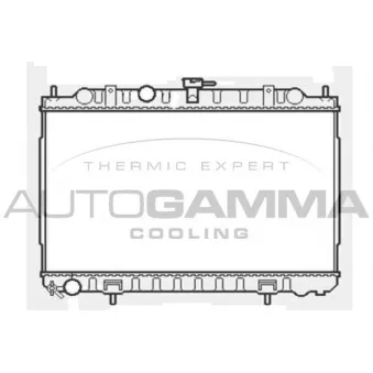 Radiateur, refroidissement du moteur AUTOGAMMA 103347